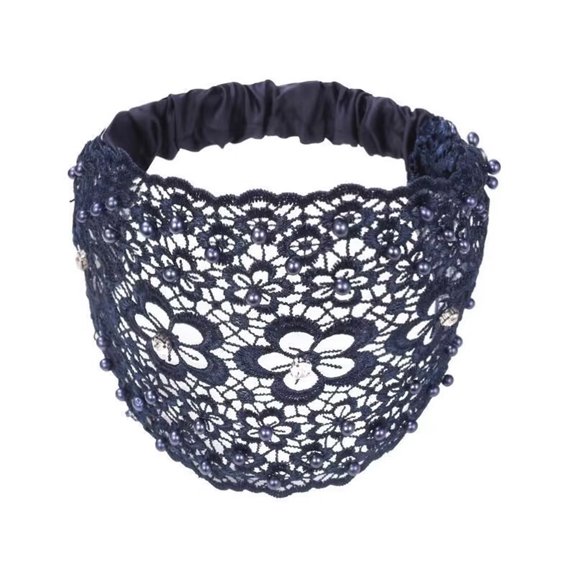 Beadwork Flower Fascinator Headband 1920S Costume Hairband for Party Celebration