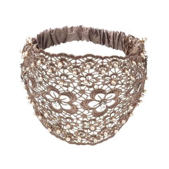 Beadwork Flower Fascinator Headband 1920S Costume Hairband for Party Celebration