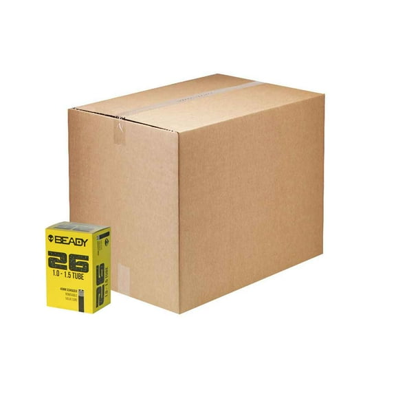 Beady Butyl Tube, 26x1.0-1.5" SV 40mm 50/count