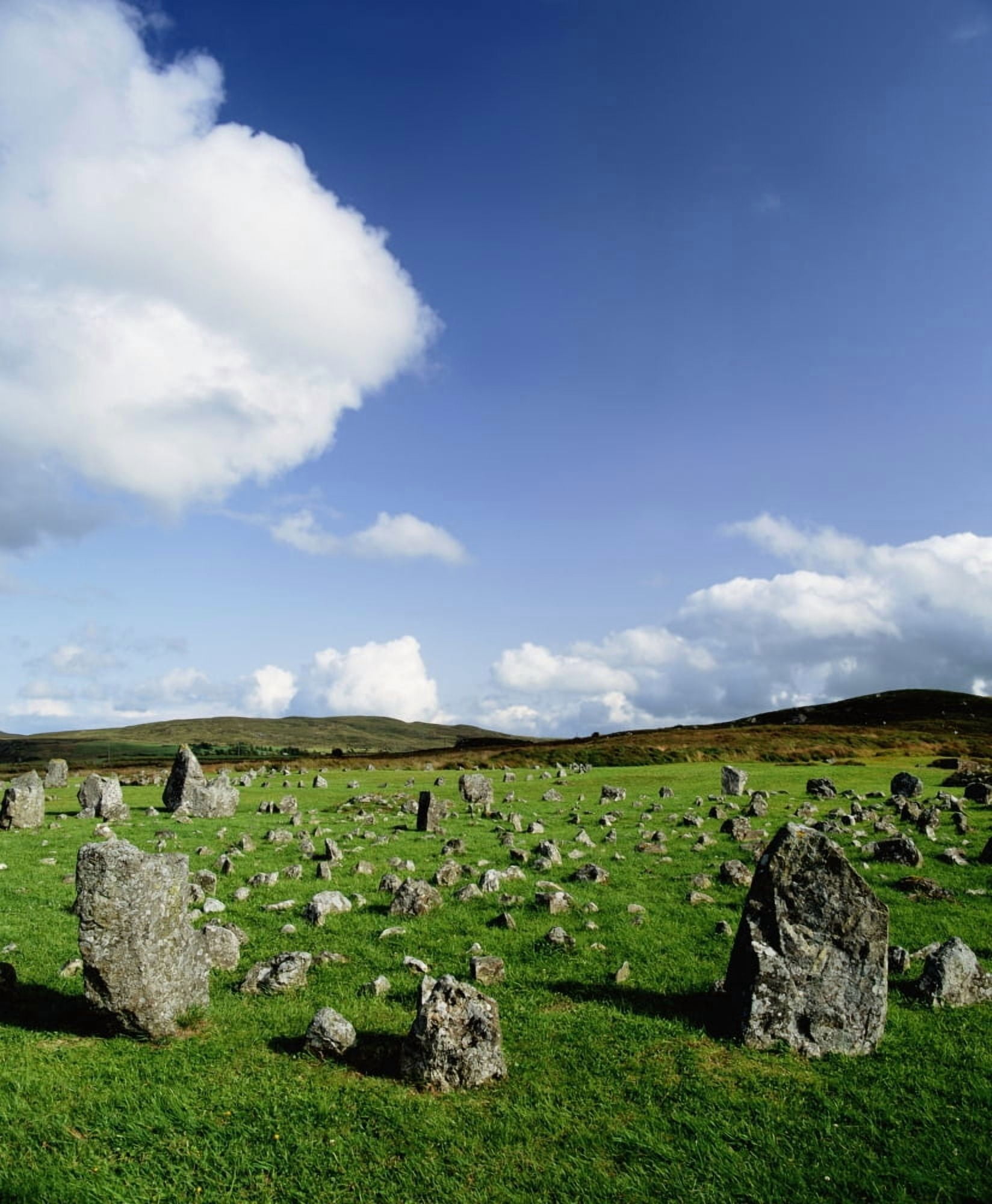 Beaghmore Stone Circles Co Tyrone Ireland Canvas Art - The Irish Image Collection Design Pics (28 x 34)