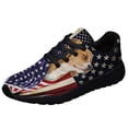 thumbnail image 1 of Beagle American flag Patriot Shoes Sneakers Black Size 3.5, 1 of 7