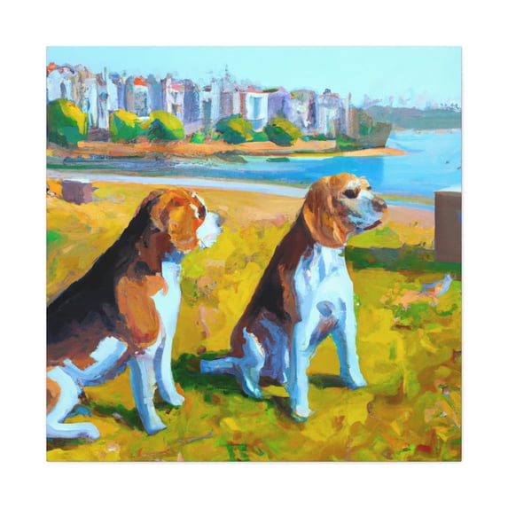 "Beagle: Balance and Joy" - Canvas