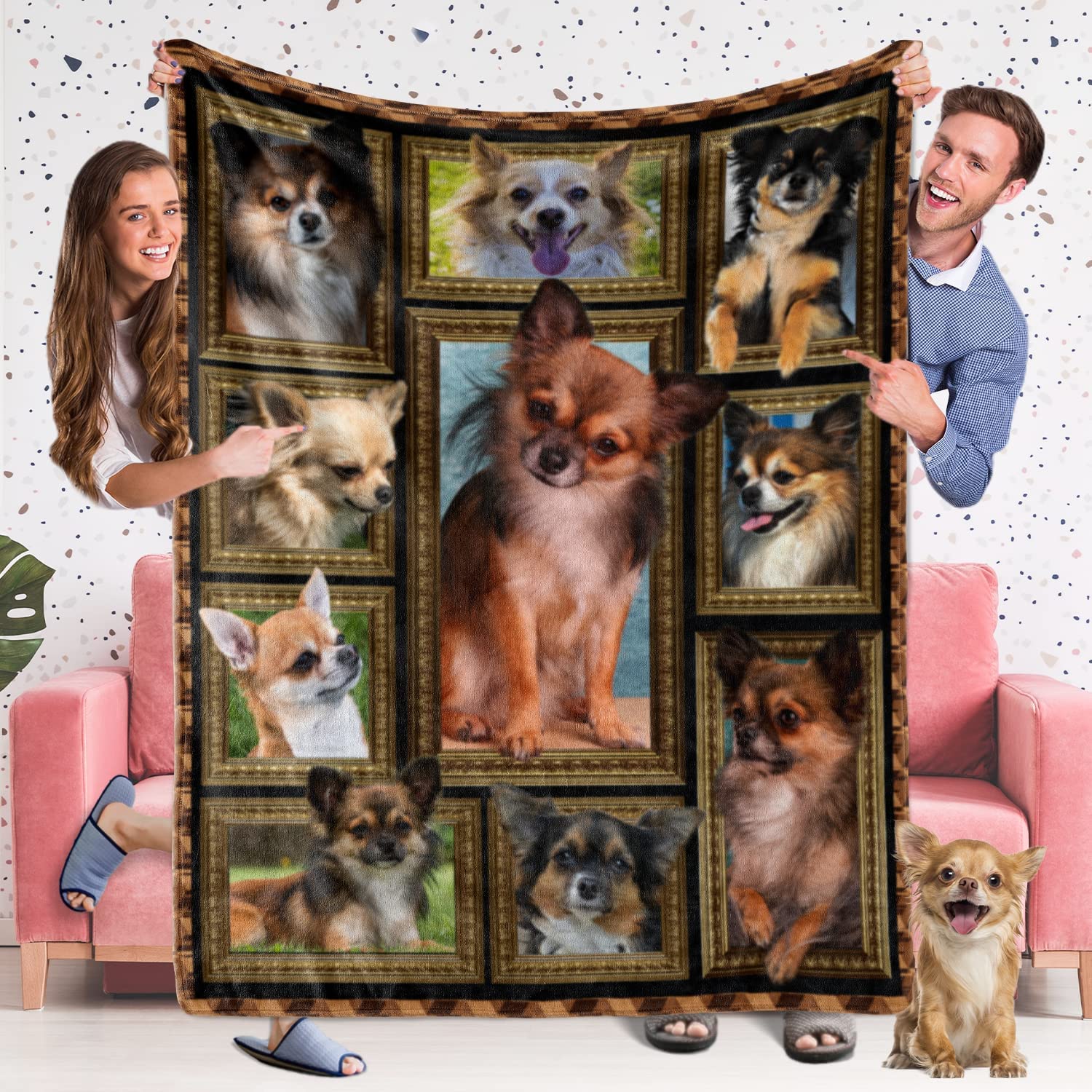 Beagle Blanket for Women Men Kids, Beagle Gifts for Beagle Dog Lover, Soft Cozy Bed Blanket Lightweight Blankets and Throws for Sofa