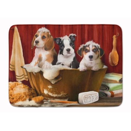 Beagle, Boston Terrier and Jack Russell Machine Washable Memory Foam Mat