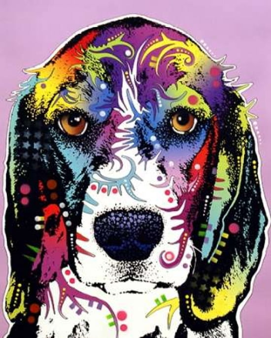 Beagle Charm Canvas Art - Dean Russo (24 x 30)
