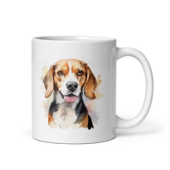Beagle Coffee Mug Brew Bliss Unleashed! Ceramic coffee cup hot sips, microwave-, and a woof-tastic uvenir ghul mornings..