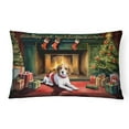 thumbnail image 1 of Beagle Cozy Christmas Throw Pillow 12 in x 16 in, 1 of 4