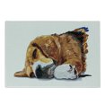 thumbnail image 1 of Beagle Cutting Board, Dog Sleeping Canine Friendly Animal Companion Puppy Love Illustration, Decorative Tempered Glass Cutting and Serving Board, Small Size, Cinnamon Brown White, by Ambesonne, 1 of 1