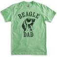 thumbnail image 1 of Beagle Dad T-shirt, Unisex Men's Shirt, Beagle Owner, Cool Dog Father Gift, Heather Apple Green, Medium, 1 of 6
