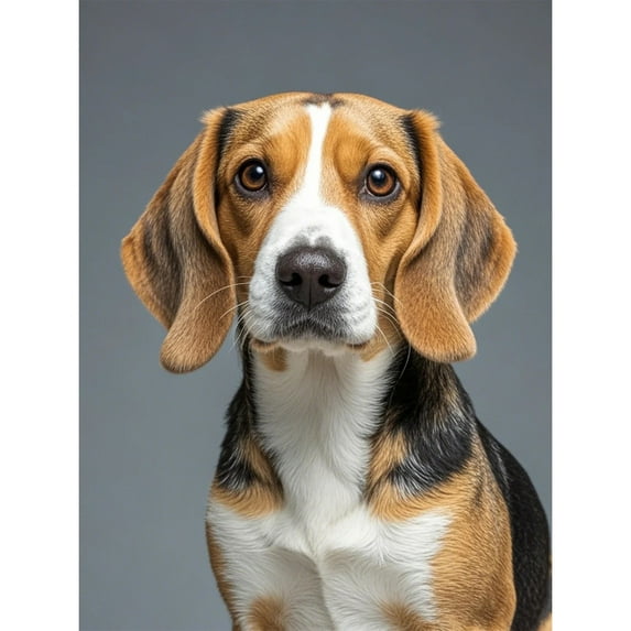 Beagle Diamond Dots Painting DIY Kits 5D Diamond Art Full Round Drill Crystal by Number Mosaic Arts and Crafts for Living Room Bedroom Home Wall Decor 12x16 inch / 30x40cm