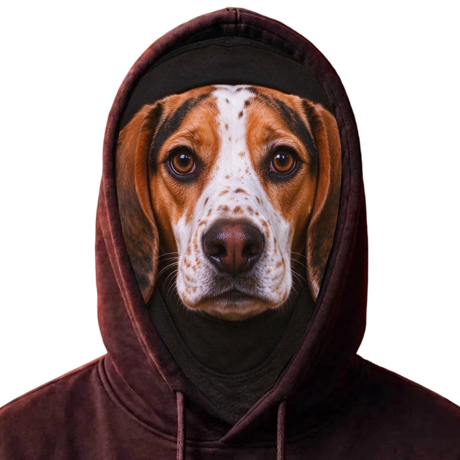 Beagle Dog 3D Print Full Face Balaclava, Hound Pattern Ski Mask for ...