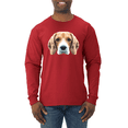 thumbnail image 1 of Beagle Dog Animal Lover Mens Long Sleeve Shirt, 1 of 1