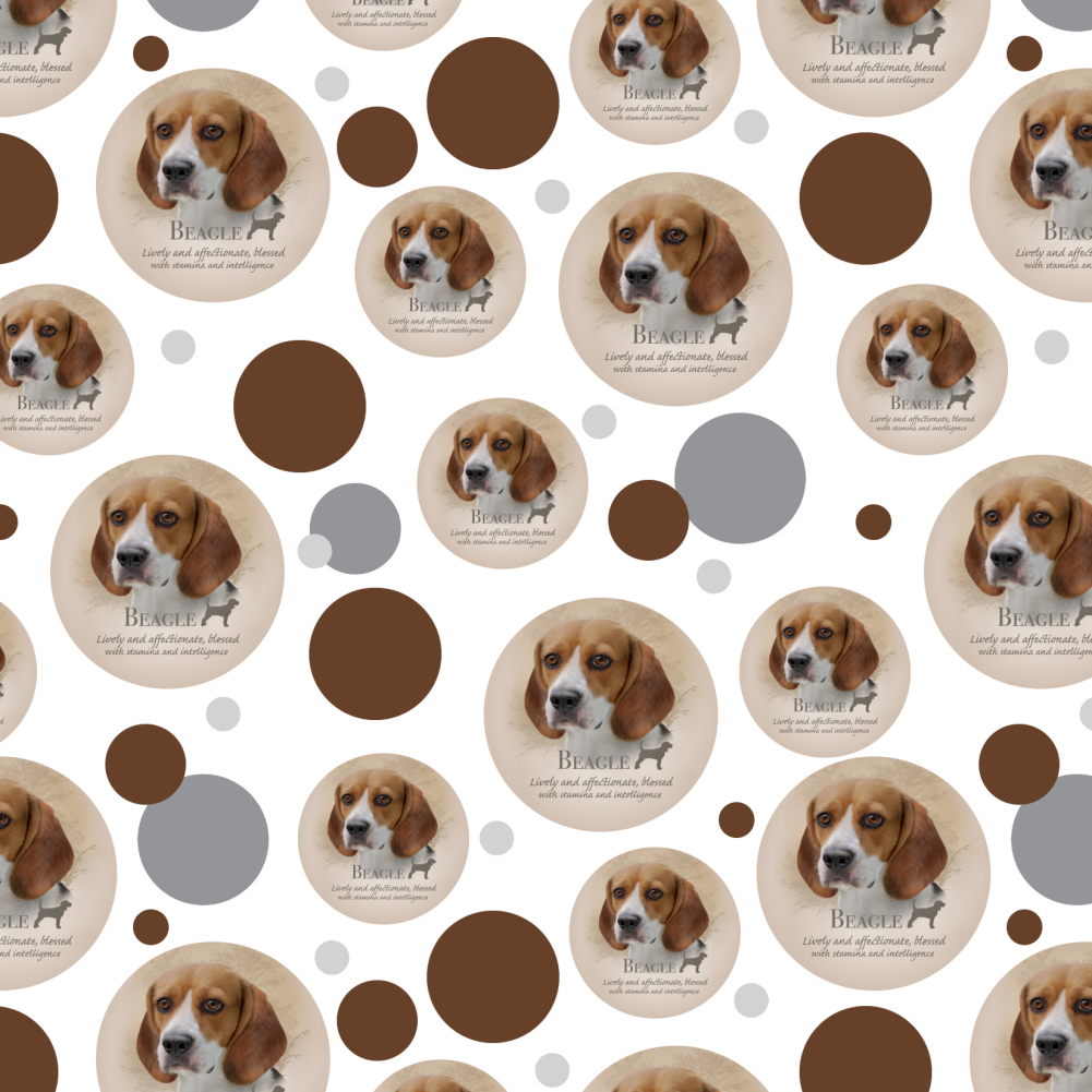 Beagle Dog Breed Premium Gift Wrap Wrapping Paper Roll - Walmart.com