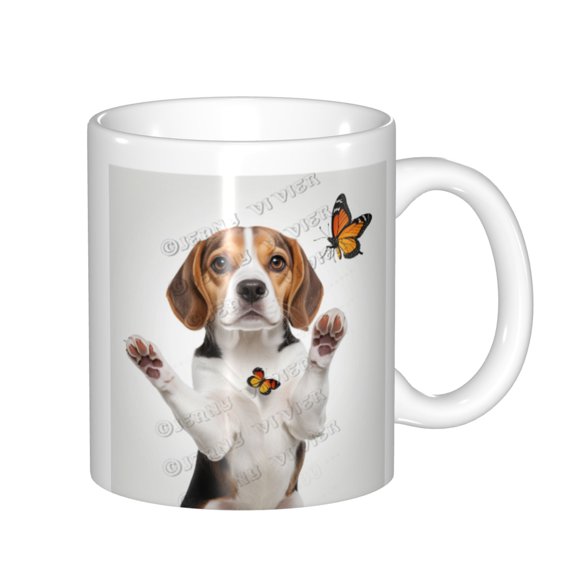 Beagle Dog Ceramic Mug- Beagle Coffee Milk Tea Mug Cup,Gifts For Dog Lovers Beagle Mom gifts Dog Mom gifts for Women Men Teen Girls,Beagle Lovers Gifts