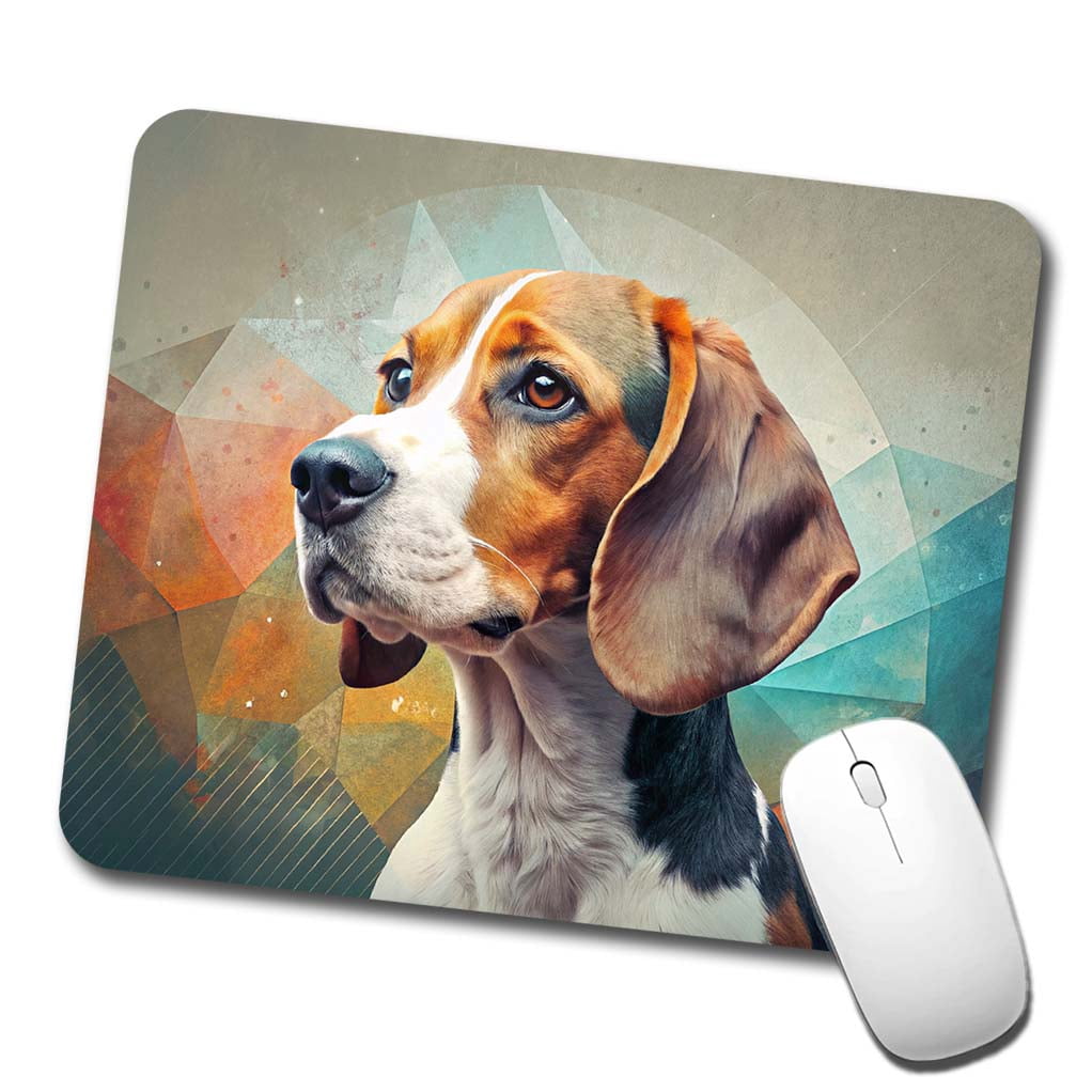 Beagle Dog Contemporary Art Mouse Pad Low Profile Gaming Mat - Walmart.com