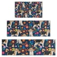 thumbnail image 1 of Beagle Dog Dog and Pioneer Flower Kitchen Rugs Sets Of 3,Kitchen Runner Rugs Non Skid Washable,Decorative Kitchen Floor Mats for Kitchen,Sink,Laundry,17"x30"+ 17"x47" + 17"x59", 1 of 6