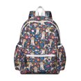 thumbnail image 1 of Beagle Dog Dog and Flower Backpack for School,Cute School Bag,Schoolbag with Adjustable Shoulder Straps & Padded Back,13.4"x11"x4.7", 1 of 6