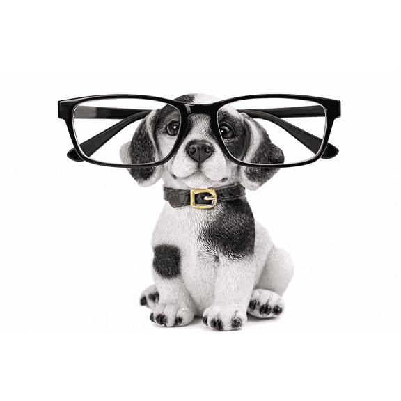 Beagle Dog Eyeglass Holder Decorative Glasses Stand for Nightstand Desk or Tabletop