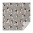 thumbnail image 1 of Beagle and Dog Footprints Square Tablecloth,Waterproof Square Table Cover,Wipeable Spillproof Washable Table Cover for Home Kitchen Party Decor 42"X42"(107x107cm), 1 of 6
