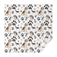 thumbnail image 1 of Beagle Dog and Footprints Square Tablecloth,Waterproof Square Table Cover,Wipeable Spillproof Washable Table Cover for Home Kitchen Party Decor 60"x60"(152x152cm), 1 of 6