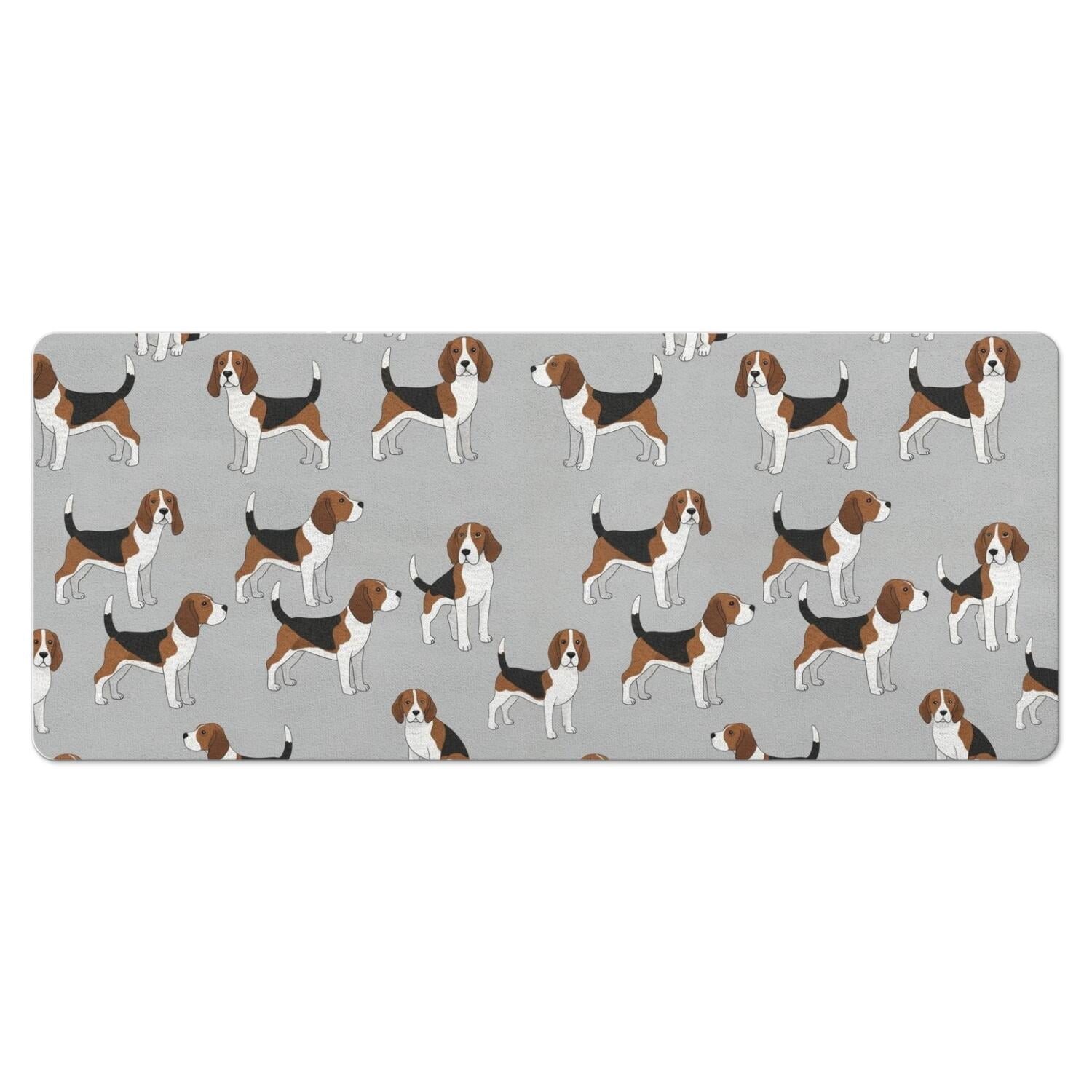 Beagle Dog Grey Pattern Diatomite Bath Mat, Entryway Floor Pad with Non ...