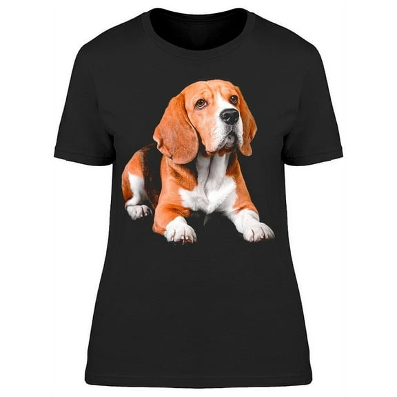 Beagle Dog Lying T-Shirt Women -Image by Shutterstock, Female Medium