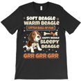 thumbnail image 1 of Beagle Dog Soft Warm Funny Beagles Holiday Graphic T-Shirt G10336, Up to 5XL, 1 of 2