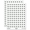 thumbnail image 1 of Beagle Dog Solid 200+ Round Stickers - White - Gloss Finish - 0.50" Size, 1 of 3