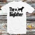 Beagle Dog The Dogfather Dog Dad Distressed T Shirt Vintage Retro Cool