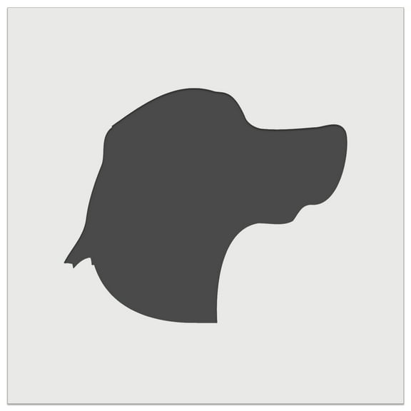 Beagle Face Profile Solid DIY Cookie Wall Craft Stencil - 3.5 Inch