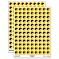 thumbnail image 1 of Beagle Face Profile Solid 200+ Round Stickers - Yellow - Matte Finish - 0.50" Size, 1 of 3