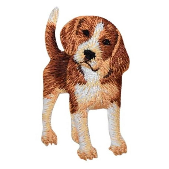Beagle - Full Body - Standing - Pets - Dog - Iron On Applique/Embroidered Patch