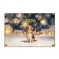 thumbnail image 1 of Beagle Happy New Year 2026 with Fireworks on New Year's Eve Horizontal Metal Aluminum Sign Beagles Dog Lover Gifts Idea Wall Art Home Decor - 12022, 1 of 5