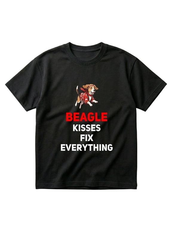 Beagle Kisses Fix Everything Dog Lover Gift Funny Dog T-Shirts