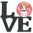 thumbnail image 1 of Beagle Love Metal Wall Artwork LOVE Red, 1 of 2