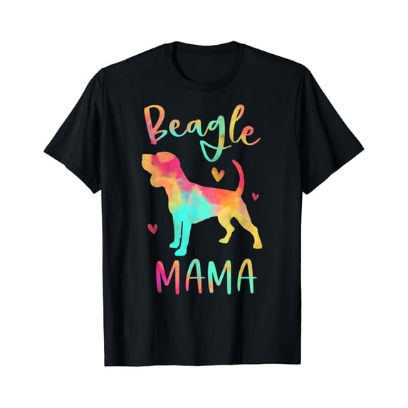 Beagle Mama Colorful Beagle Gifts Dog Mom T-Shirt Unisex S-5XL Hot Trending Shirt, Vintage Birthday Gift