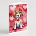 thumbnail image 1 of Beagle My Valentine Greeting Cards Pack of 8 7 in x 5 in, 1 of 28