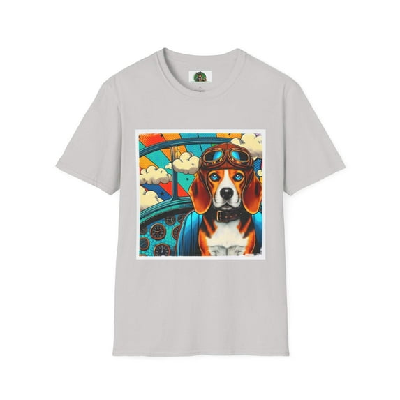 Beagle Pilot T-Shirt - Unisex Softstyle