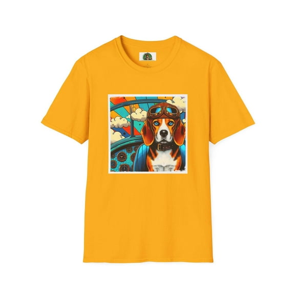 Beagle Pilot T-Shirt - Unisex Softstyle