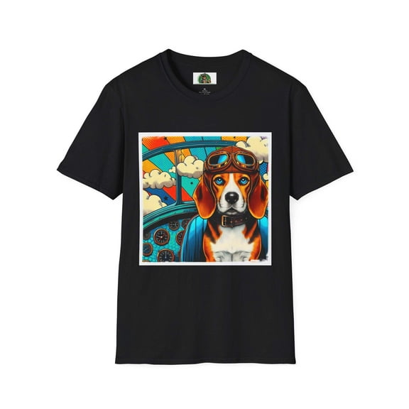 Beagle Pilot T-Shirt - Unisex Softstyle