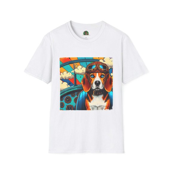 Beagle Pilot T-Shirt - Unisex Softstyle