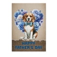 thumbnail image 1 of Beagle Proud Dad Happy Father's Day Vertical Matte Canvas Poster Beagles Dog Lover Gifts Idea Wall Art Home Decor - 02008, 1 of 5