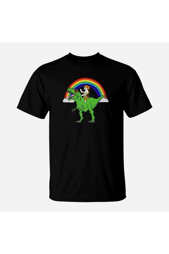 Beagle Riding Rex Dog Premium TShirt