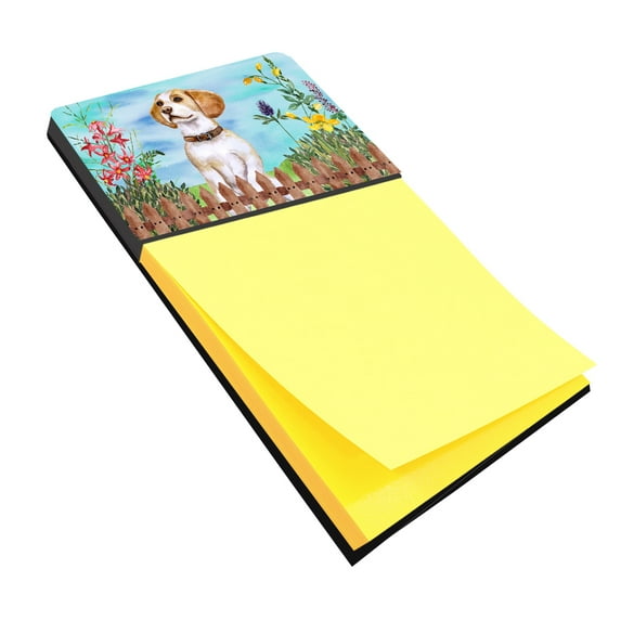 Beagle Spring Sticky Note Holder