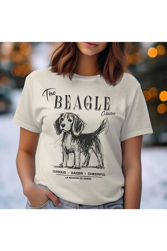 Beagle T-S1Hirt, Doodle Art Dog T1EE, Cute Beagle Design, Dog Lover Gift, Uni Beagle S1Hirt,
