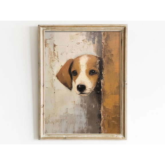 Beagle Wall Art, Puppy Decor, Dog Vintage Art, Animals, Cute, Animal Decor, Perfect Gift For Dog Lovers Wall Art, Modern Wall Decor, 8x12 UNFRAMED