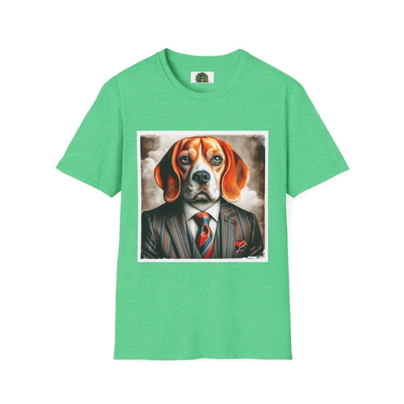 Beagle Wearing Power Suit