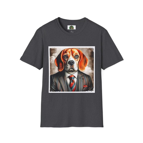 Beagle Wearing Power Suit