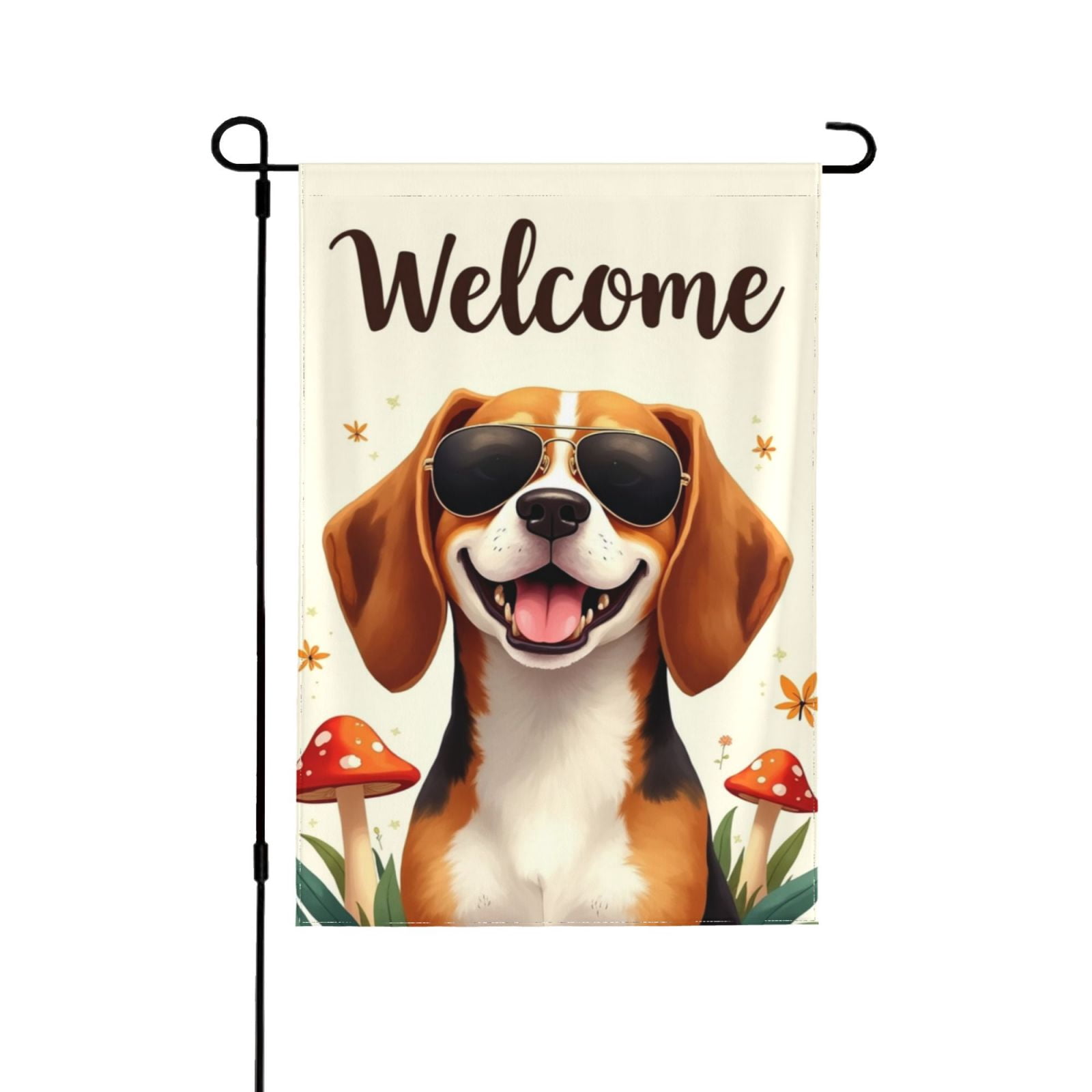 Beagle Welcome Garden Flag 12x18 Inch Double Sided – Cool Dog In ...
