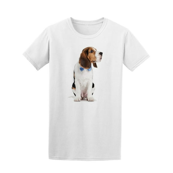 Beagle With Blue Bowtie T-Shirt Men -Image by Shutterstock, Male XX-Large
